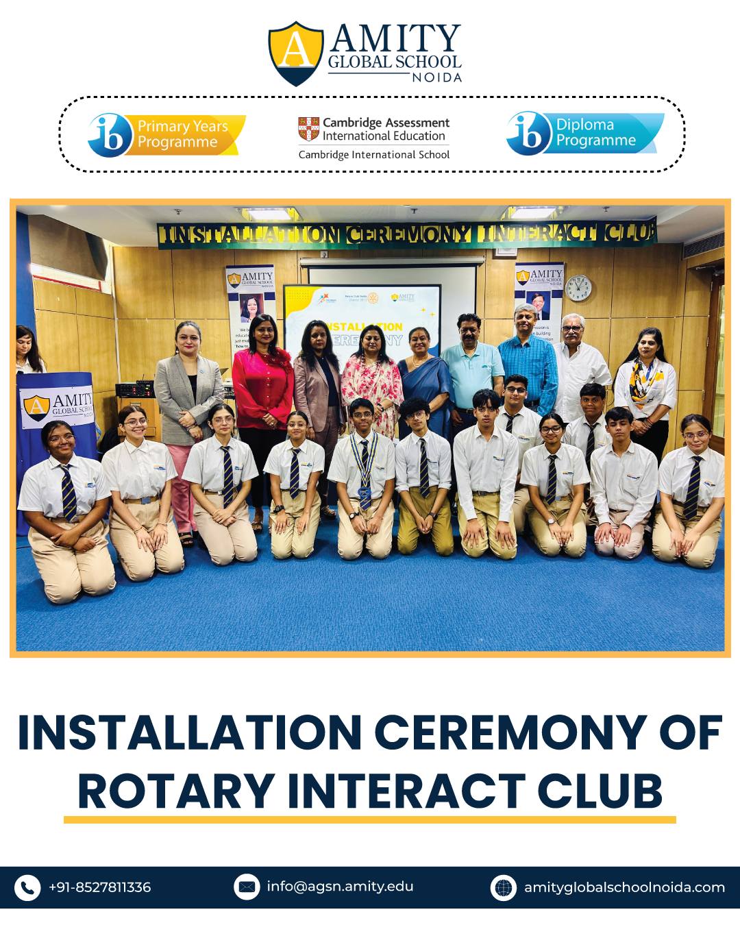 Installation ceremony of Rotary Interact club